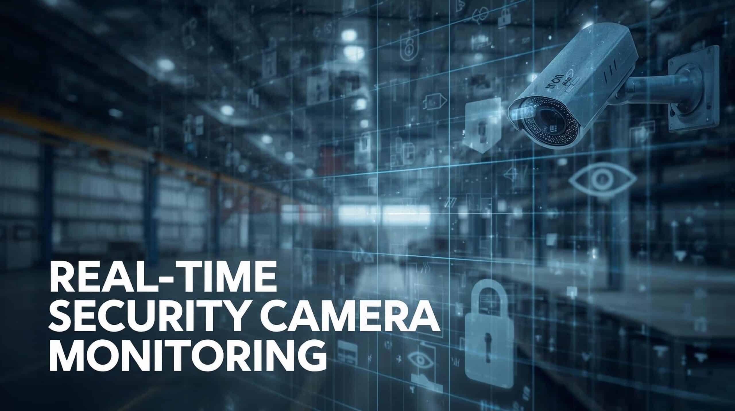 Real-time security camera monitoring, security camera monitoring.